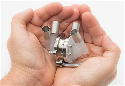 picture of P-CFTAH device in hands